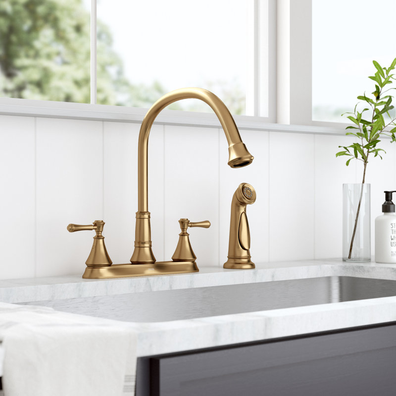 2497LFCZ,AR Delta Cassidy™ Kitchen Faucet with Side Spray & Reviews